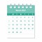 March 2021 Calendar Leaf. Monthly calendar design template