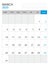 March 2025 - Calendar 2025 template vector illustration, week start on monday, Wall calendar 2025 design, Desk calendar template,