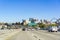 March 31, 2019 Oakland / CA / USA - Travelling on the freeway in east San Francisco bay area; the skyline of Oakland`s downtown