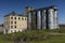 MARCH 6, 2018 - Old abandoned feed mill and grain silos, Marshall,. Vintage, grain