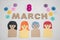 March 8. International Women`s Day decoration