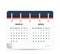 March April  2021 - Calendar Icon - Double Calendar