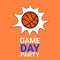 March Basketball Madness Game Day Party Concept