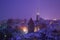 March foggy twilight in Old Tallinn, Estonia