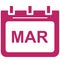 March, month Special Event day Vector icon that can be easily modified or edit.