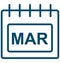 March, month Special Event day Vector icon that can be easily modified or edit.