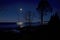A March Moon Illuminates Lake Superior