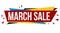 March sale banner design