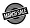 March Sale rubber stamp