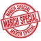 MARCH SPECIAL written word on red stamp sign