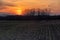 March sunset  Hoffman Estates, Illinois