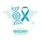 March is Trisomy Awareness Month vector