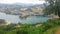 Marche Italy, panoramic view of the lake of Mercatale