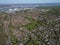 Marchwood village aerial towards Southampton Docks and Power Station