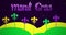 Mardi Gras Fat Tuesday graphic motion