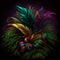 mardi gras feathers multi-colored GENERATIVE AI, GENERATIVE, AI,