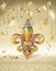 MARDI GRAS FLEUR DE LIS KING QUEEN PRINCE PRINCESS CROWN TIARA NEW ORLEANS CELEBRATION CONFETTI PARTY