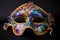 mardi gras mask with vibrant colors and intricate designs