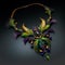 mardi gras multi-color necklaces GENERATIVE AI, GENERATIVE, AI,