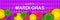 Mardi Gras Party banner with a Lettering, carnival mask, floral elements and Mardigras cover. Circus amusement poster