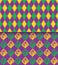 Mardi Gras vector carnival rhombic pattern. Fat or Shrove Tuesday poster, invitation, greeting card etc.