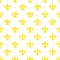 Mardi Gras vector seamless pattern with yellow fleur-de-lis.