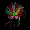 Mardi grass party mask