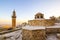 Mardin landscape beautiful sunset With minarets is best touristic destination of Mardin. High resolution landscape view of old Mar