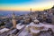 Mardin landscape beautiful sunset With minarets is best touristic destination of Mardin. High resolution landscape view of old Mar