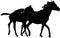 Mare and Foal Silhouette