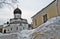 Marfo-Mariinsky Convent of Mercy in Moscow in winter