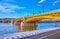 The Margaret Bridge from the Jozsef Antall embankment, Budapest, Hungary