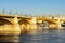 Margaret Margit bridge over Danube river in Budapest, Hungary