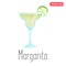 Margarita alcohol cocktail color flat icon