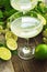 Margarita lime cocktail