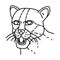 Margay Icon. Doodle Hand Drawn or Outline Icon Style