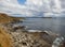 Maria Island coastal view over fossil cliffs landscape view
