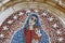 Maria Jesus Kid Mosaic exterior at Ceccano Italy church