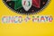 Mariachi hat on yellow background. Mexican concept. Cinco de mayo background