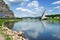 Marian bridge over Elbe river, Usti nad Labem, Czech republic.