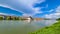 Maribor - Breathtaking panorama of glistening Drava River as it gracefully winds its way through
