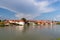 Maribor - Breathtaking panorama of glistening Drava River as it gracefully winds its way through