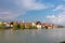 Maribor - Breathtaking panorama of glistening Drava River as it gracefully winds its way through