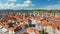 Maribor cityscape aerial view at sunny day, Slovenia