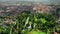 Maribor cityscape aerial view on a sunny day in Slovenia