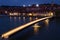 Maribor And Drava River, Slovenia By Night