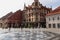 Maribor - Fountain water games with view of Glavni trg square located in the heart of charming old town