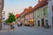 Maribor, Slovenia, 25 June 2023: Sunset view of Koroska cesta st