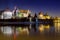 Marienburg Castle in Malbork at night