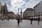 Marienplatz square Munich Germany with Townhall , Mary\\\'s column and Toy Museum